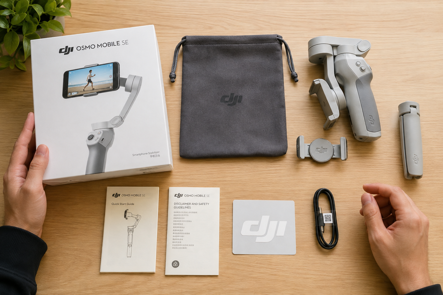 распаковка dji osmo mobile se